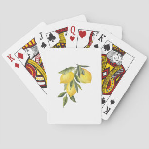 Cartes de Jeu Classique - Arrière - plan Citron
