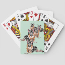 Cartes de jeu classique berger allemand