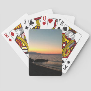 Cartes De Jeu Classique Coucher Du Soleil