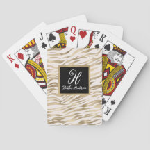 Cartes de Jeu Classique Monogramme