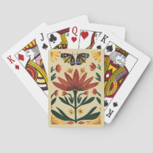 Cartes de Jeu Classique Nature Botanique Vintage