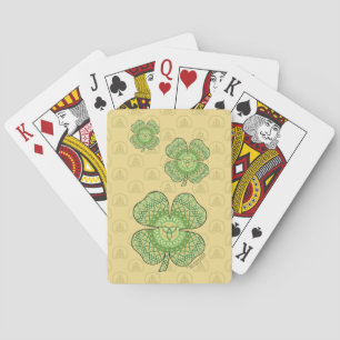 Cartes de Jeu Classique Shamrock Celtique
