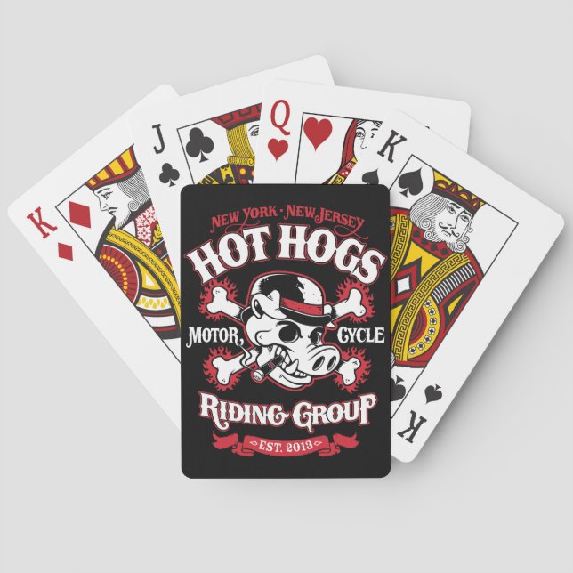 Cartes de jeu classiques chaudes de Hogs™ (dos)