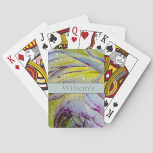 Cartes de jeu classiques rose et pluie