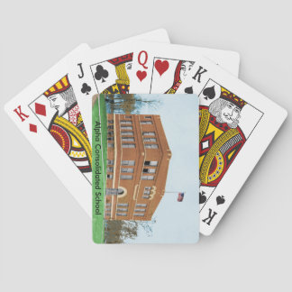 Cartes de jeu consolidées par alpha d'école