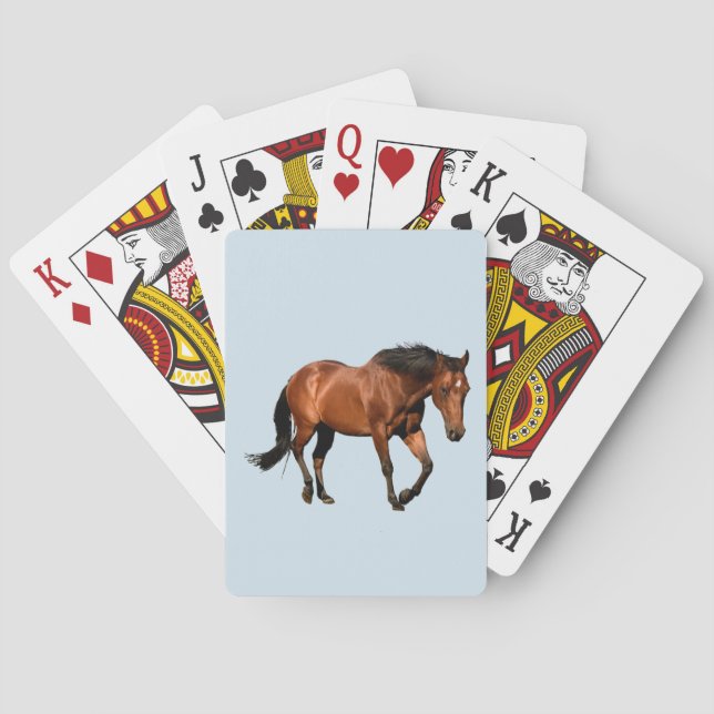 Cartes de jeu d'amant de cheval (dos)