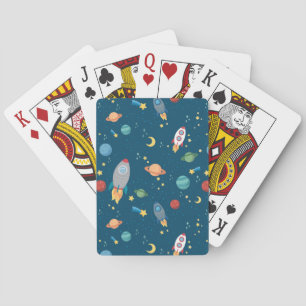 Cartes de jeu d'amusement d'espace