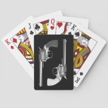 Cartes de jeu d'arme à feu de main