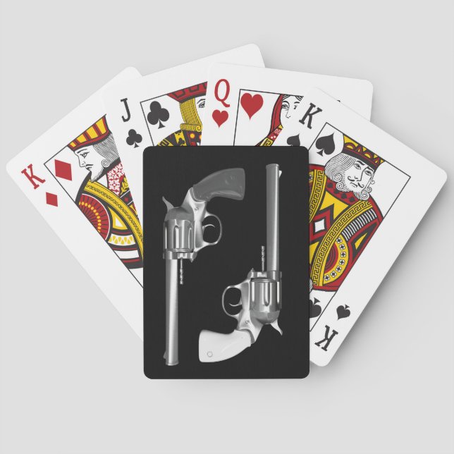 Cartes de jeu d'arme à feu de main (dos)