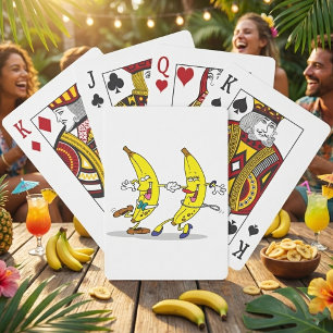 Cartes de jeu de bananes de danse