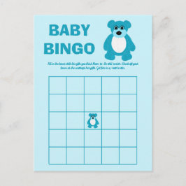 Cartes de jeu de bingo pour Baby Shower Ours en pe