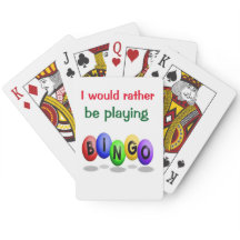 Cartes de jeu de bingo-test