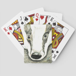 Cartes de jeu de blaireau (JZH1)