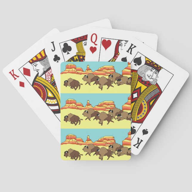 Cartes de jeu de Buffalo de Soutwest (dos)
