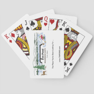 Cartes de jeu de camps de région sauvage d'étang