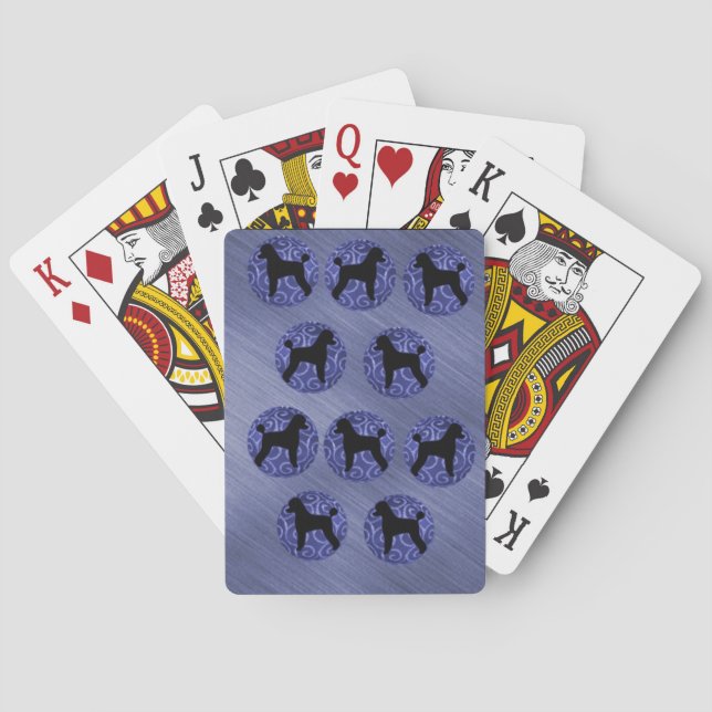 Cartes de jeu de caniche (dos)