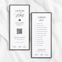Cartes de jeu de chasse au trésor photo de mariage