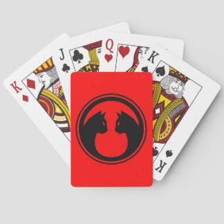 Cartes de jeu de chats de bataille