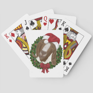 Cartes de jeu de chèvre de Noël