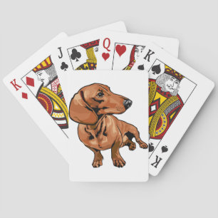 Cartes de jeu de chiens Brown