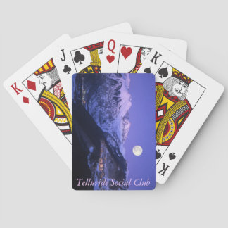 Cartes de jeu de club social de tellurure