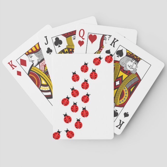 cartes de jeu de coccinelle (dos)