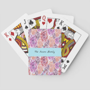Cartes De Jeu De Design Succulentes
