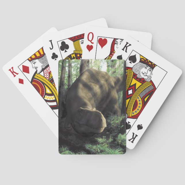 Cartes de jeu de dinosaure (dos)