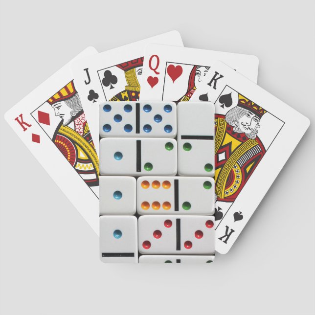 Cartes de jeu de dominos (dos)