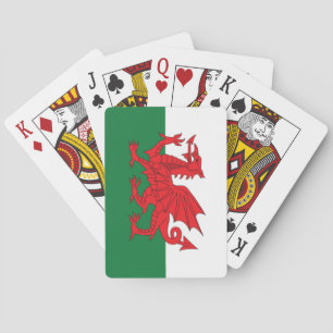 Cartes de jeu de drapeau de Gallois