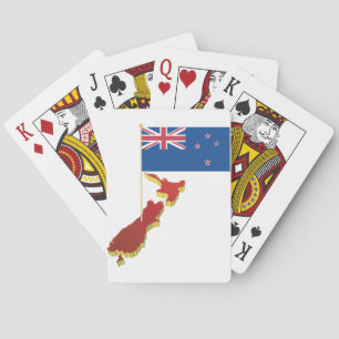 Cartes de jeu de drapeau de la Nouvelle Zélande