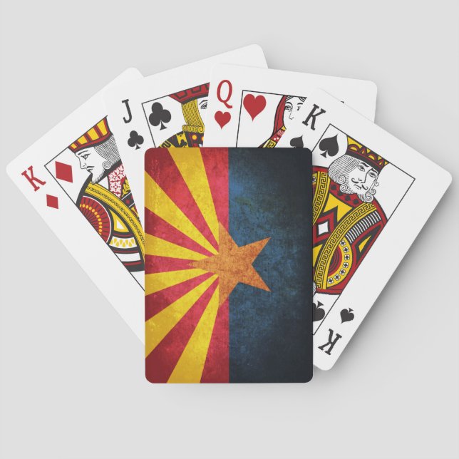 Cartes de jeu de drapeau de l'Arizona (dos)