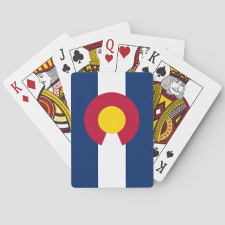 Cartes de jeu de drapeau d'état du Colorado