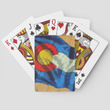 Cartes de jeu de drapeau du Colorado