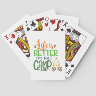 Cartes de jeu de feu de camp