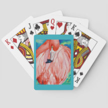 Cartes de jeu de Flamant rose