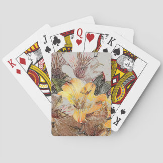 Cartes de jeu de fleurs d'Alstroemeria