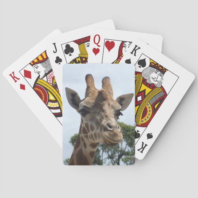 Cartes de jeu de girafe (dos)