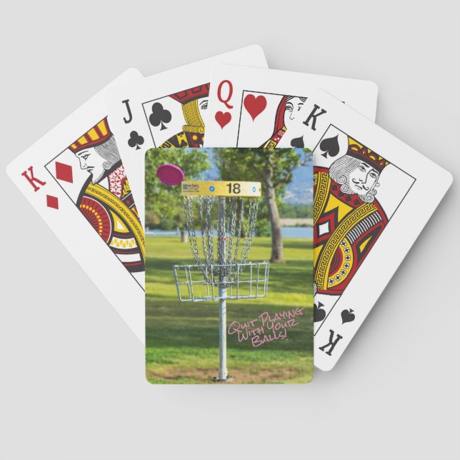 Cartes De Jeu De Golf De Disque Amusant (dos)