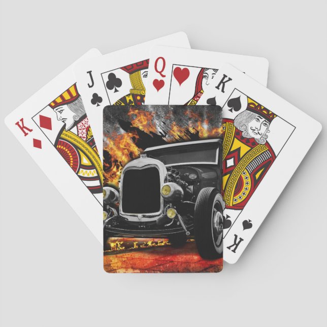 cartes de jeu de hot rod (dos)
