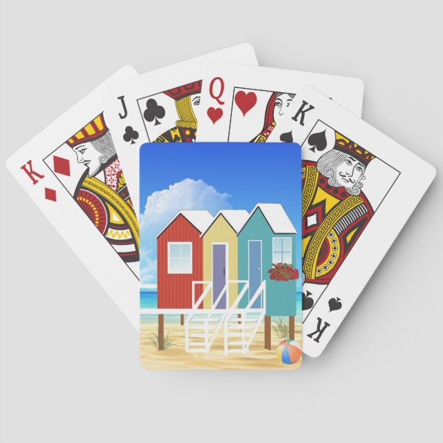 Cartes de jeu de hutte de plage (dos)