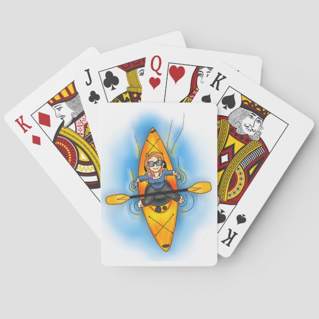 Cartes de jeu de kayak de Khat (dos)