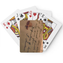 Cartes de jeu de lettre de Jane Austen