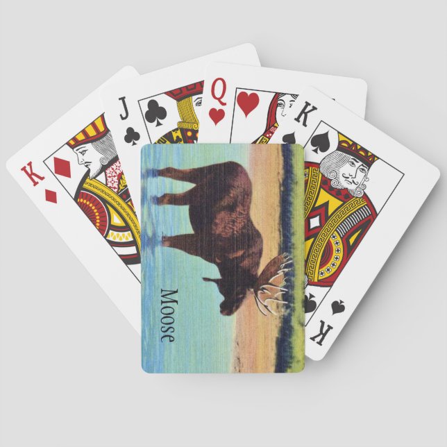 Cartes de jeu de l'orignal (dos)