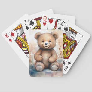 Cartes de jeu de l'ours en peluche