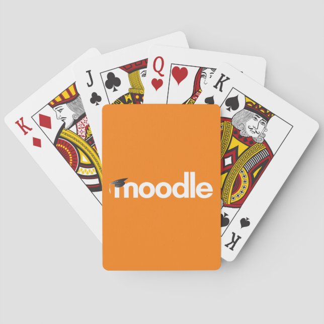 Cartes de jeu de Moodle : Orange (dos)