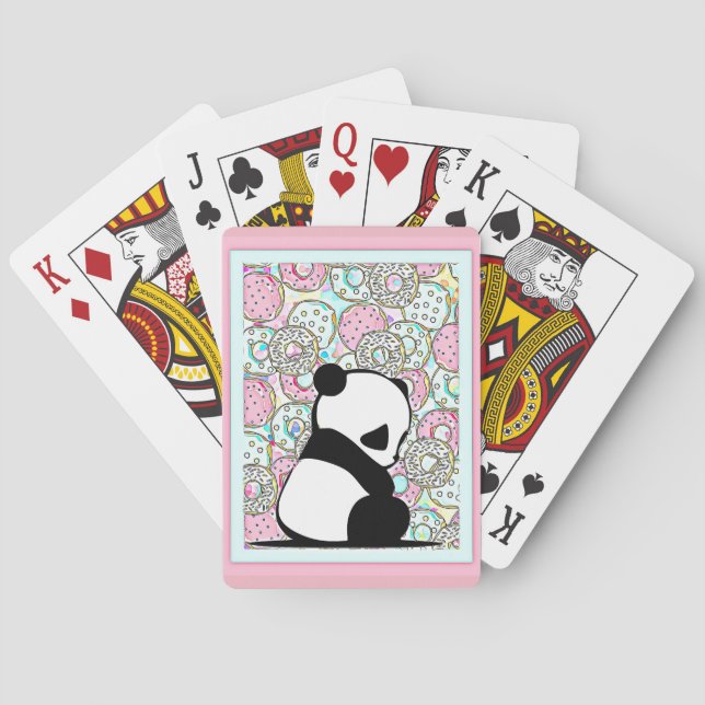 Cartes de jeu de panda (dos)