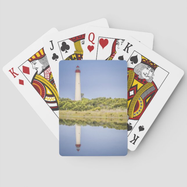 Cartes de jeu de phare de Cape May (dos)