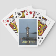 Cartes de jeu de phare du lac Érié