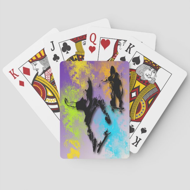 Cartes de jeu de planchistes (dos)
